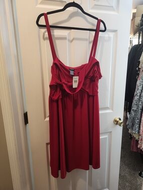 Torrid Red Spaghetti‑Strap Midi Dress – NWT 3X